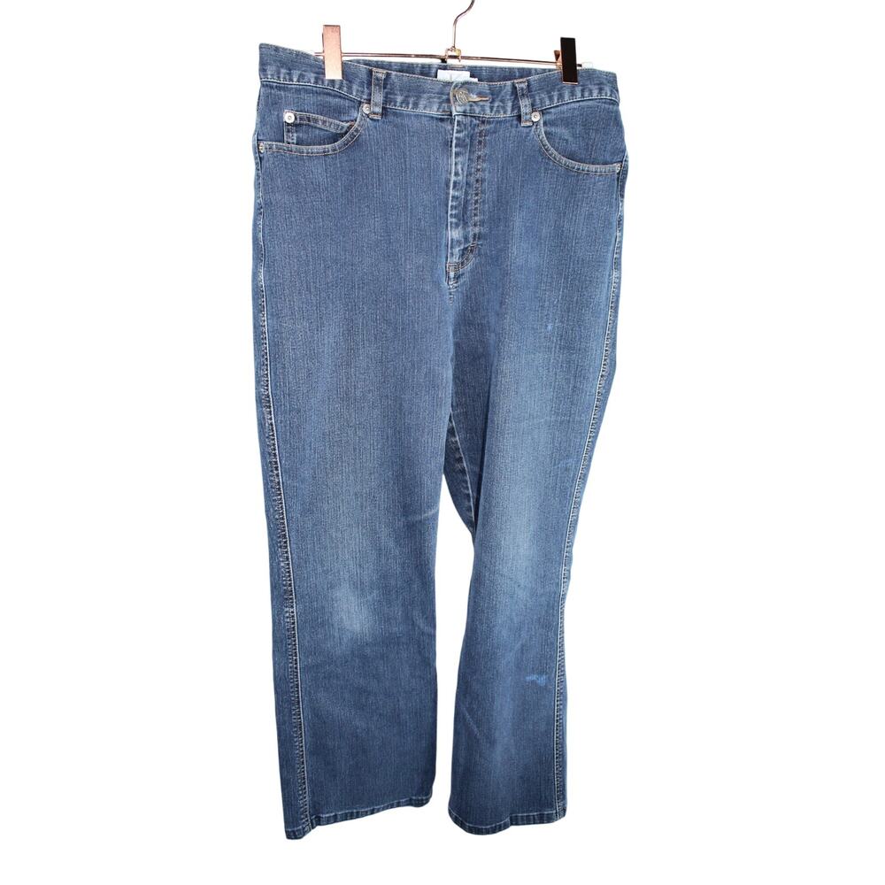 Vintage Y2K Classic 90s Calvin Klein Flare High Waist Denim Jeans Size 10